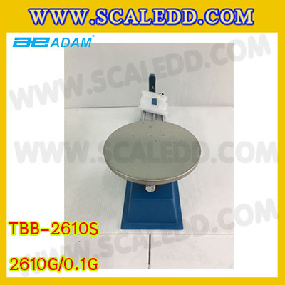 เครื่องชั่งคานเลื่อน2610กรัม ตาชั่งคานเลื่อนชนิดกรัม เครื่องชั่งแบบคานเลื่อน2610g จานสแตนเลส เส้นผ่าศูนย์กลาง 152mm.