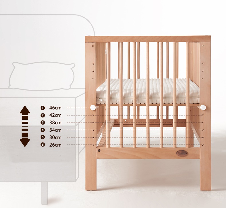 เตียงนอนไม้โครงบ้านสำหรับเด็ก WB3 + ปรับระดับได้ สามารถปรับเป็นโต๊ะเขียนหนังสือ TB10133