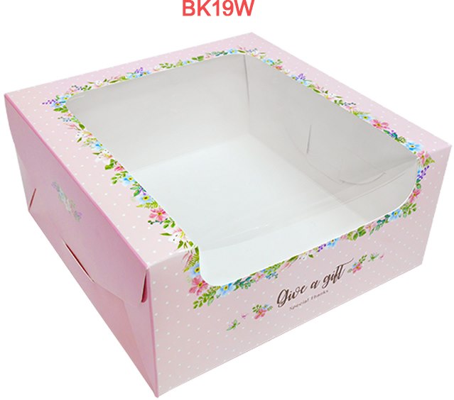 กล่องใส่ทุเรียน ขนาดกล่อง 20 x 20 x 9.5 เซนติเมตร กล่องเค้ก 1ปอนด์ กล่องขนมไหว้พระจันทร์ กล่องของขวัญ