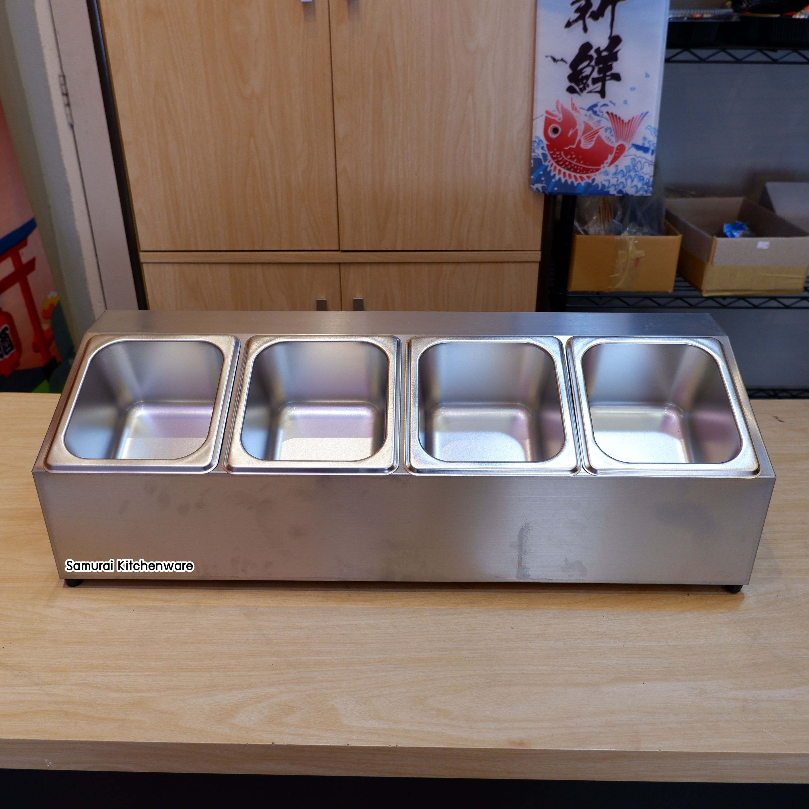 ถาดท็อปปิ้ง สแตนเลส เกรด 304 รุ่น TOP-101