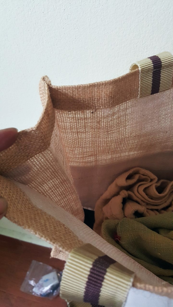 SIVAREE กระเป๋ารักษ์โลกผลิตโดยคนพิการ น้ำตาล กว้าง14นิ้วยาว12นิ้ว