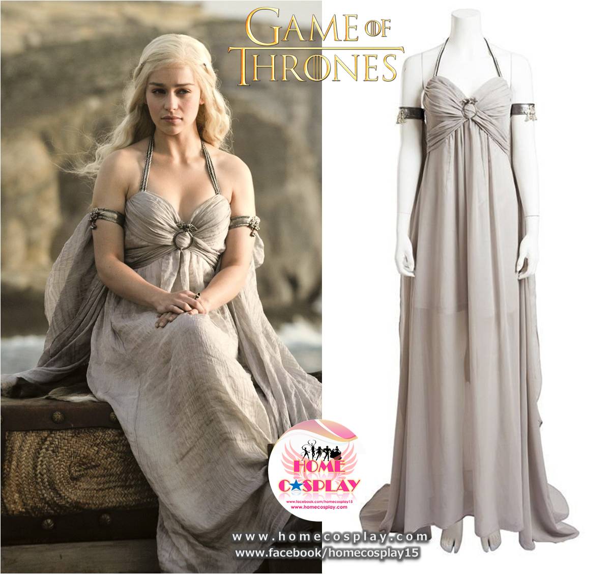Super Premium Set: #2 ชุดแดเนริส ทาร์แกเรียน Daenerys Targaryen - Game of Thrones