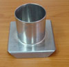 แท่นหล่อเทียนสเตนเลส รูปวงกลมกลาง-สูง 5 ซม. รหัสสินค้า 016-C-03 Candle mold stainless circle. 016-C-03