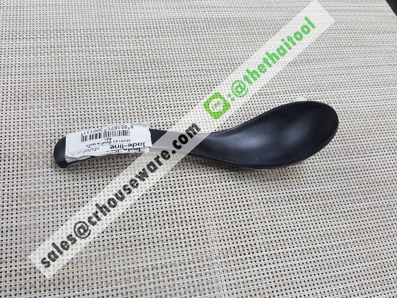 ช้อนด้ามงอเล็ก,ช้อนของหวานขาวดำ 017-SP36142
