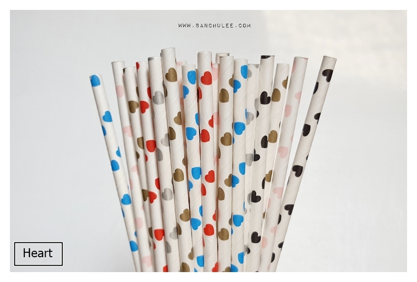 Collection Paper Straws หลอดกระดาษ ใช้สำหรับดื่มน้ำ
