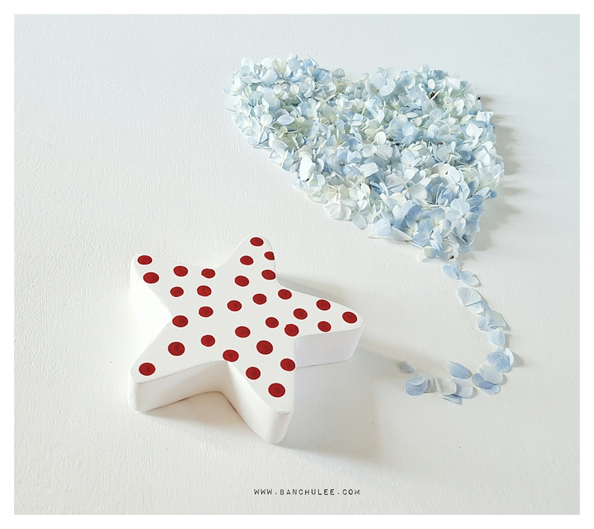 Wooden Polka Dot Star