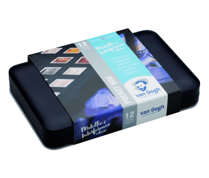 ชุดสีน้ำ Vangogh Metallic & Interference 12สี