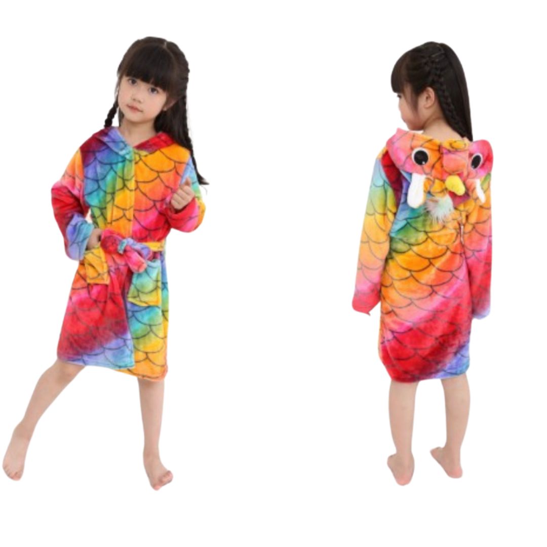 สินค้าพร้อมส่ง เสื้อคลุม ว่ายน้ำ การ์ตูน ลายยูนิคอน