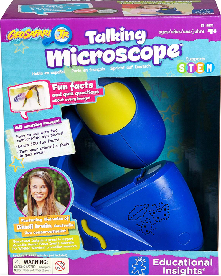 กล้องจุลทัศน์พูดได้ Educational Insights GeoSafari Jr. Talking Microscope, Featuring Bindi Irwin