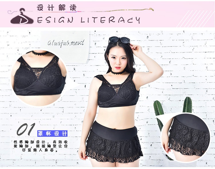 ชุดว่ายน้ำคนอ้วนเซต 3 ชิ้น 4xl รอบอก 42-46 รอบเอว30-36 สะโพก 40-48 นิ้ว