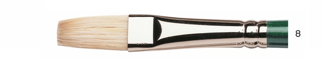 พู่กันสีน้ำมันขนหมู Winsor & Newton Winton แบน ขนยาว(Flat)