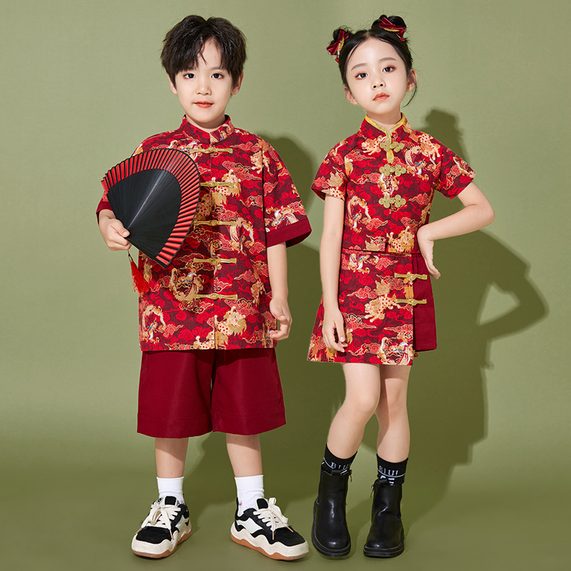 ชุดจีน เซ็ทเสื้อกี้เพ้า+กระโปรง กางเกง ลายใหม่ 2025