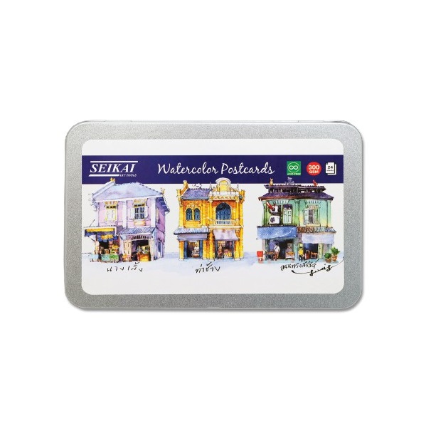 กระดาษโปสการ์ดสีน้ำ Seikai Louis 300g 24แผ่น