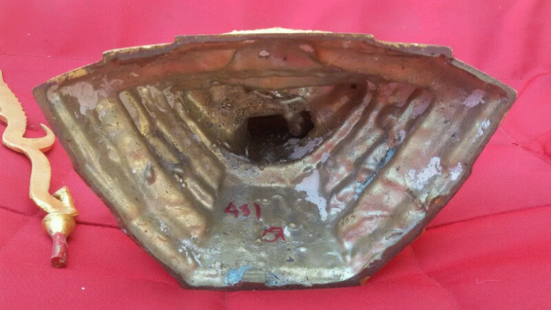 พระพุทธชินราช 5 นิ้ว ออกวัดใหญ่พิษณุโลก กะไหล่ทอง สองถอด ปี2 530กว่าๆตอกโค๊ด431