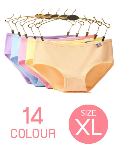 กางเกงชั้นในผู้หญิงใส่สบายมี 14 สี รหัสA001-XL