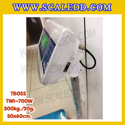 เครื่องชั่งน้ำหนัก300กิโลกรัม เครื่องชั่งน้ำหนัก300kg เครื่องชั่งดิจิตอล300kg เครื่องชั่งตั้งพื้น ตาชั่ง300kg ความละเอียด 20g ขนาดแท่นชั่ง50*60cm ยี่ห้อ TBOSS รุ่น TWI-700W (เครื่องชั่งผ่านตรวจรับรองจากสำนักชั่งตวงวัด)