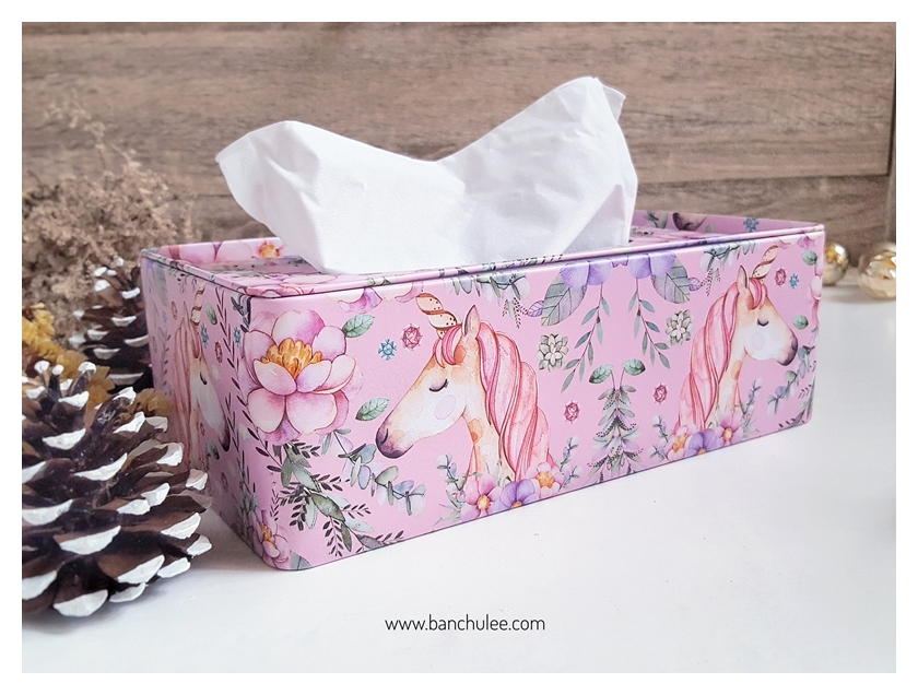 Tin Tissue Box กล่องทิชชู่ งานสังกะสี 21 CM.