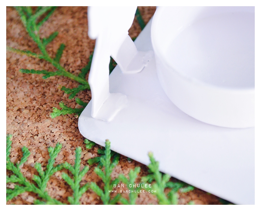 White Reindeer Candle Holders เชิงเทียนกวางสีขาว
