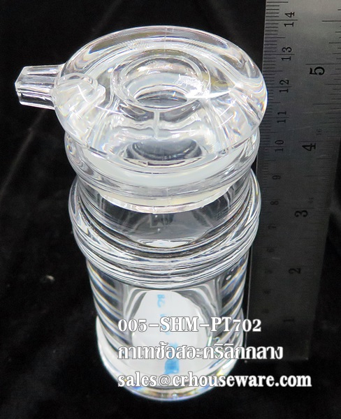 ขวดซ้อสอะคริลิก-กลาง แบบยกเท ความจุ 150 ml. 005-SHM-PT702