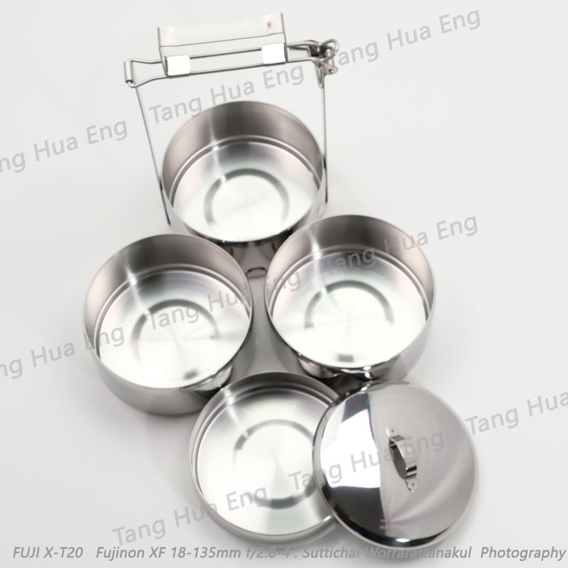 ปิ่นโตบัดดี้ 14 ซม. 3 ชั้นครึ่ง แถมชั้นเครื่องเคียง ตราหัวม้าลาย