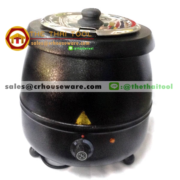 หม้ออุ่นซุปไฟฟ้า หม้อซุปดำ (ราคาประหยัด) 005-SBC-83010SP,10 L Soup_kettle (Black),เชียงรายหม้ออุ่นซุปดำโรงแรม