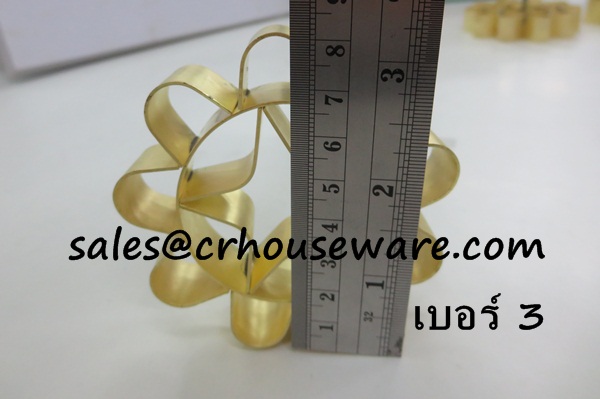 พิมพ์ขนมดอกจอกทองเหลือง เบอร์ 3 Dok Jok brass mold. Code: 016-DJT-8