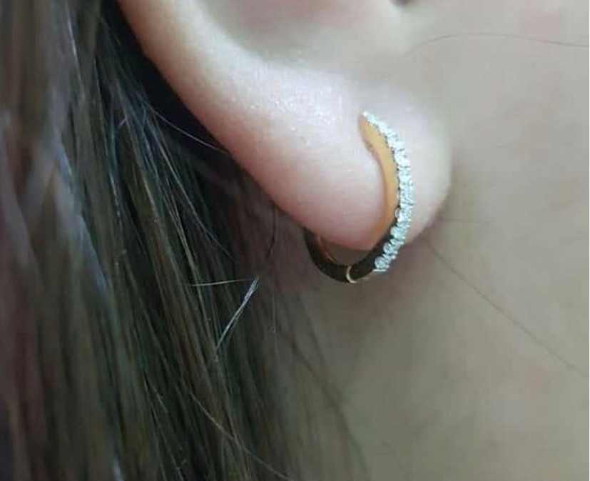 พร้อมส่งและสั่งผลิตต่างหูเพชรแท้สุดฮิต แต่งงาน หมั้น ใส่เที่ยว ออกงาน ทองคำ 9K เพชรแท้ 0.20 กะรัต ราคาถูกมาก ส่งฟรี