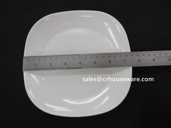 จานทรงสี่เหลี่ยมขอบมุมมน 7.5 นิ้ว 017-P2647-7.5