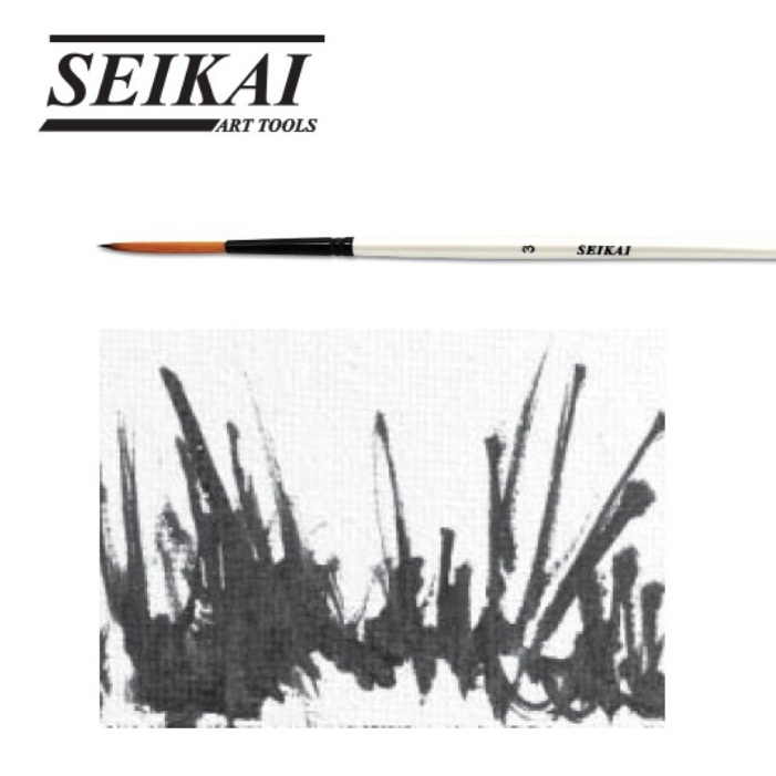 พู่กันกลมขนยาว Seikai Script Liner