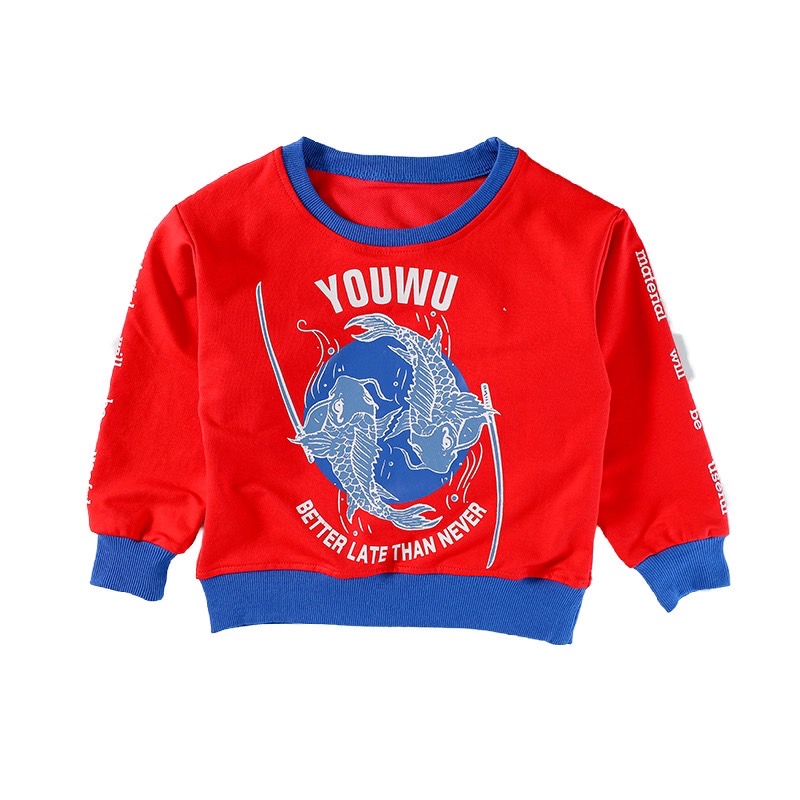 พร้อมส่ง ชุดเต้น Dance เสื้อแขนยาวสีแดง+กางเกงขาว