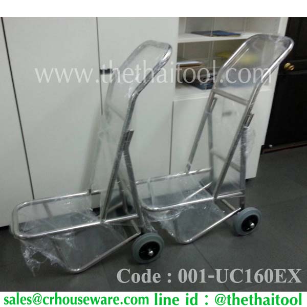 Stainless Stacking Chair Trolley, รถเข็นเก้าอี้จัดเลี้ยงสแตนเลส แบบเปลี่ยนล้อพิเศษ Code : 001-UC160EX