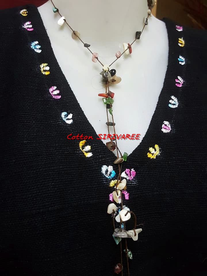 Long Dress - Thai Cotton 100% hand make By SIVA Top Thai Brand