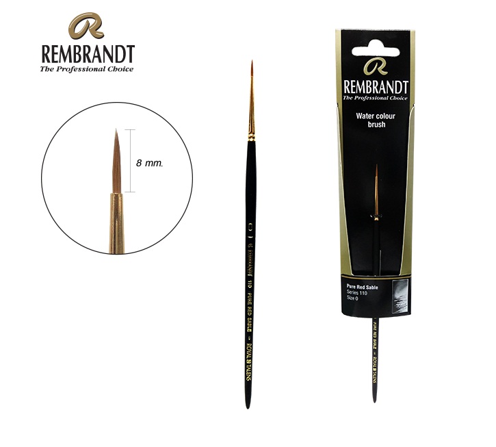 พู่กัน Rembrandt Red Sable Series:110