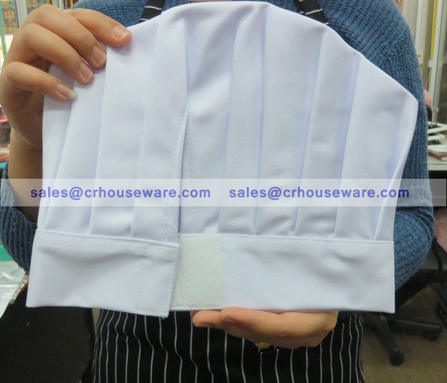 หมวกกุ๊ก (ผ้า) สีขาว 044-PK-P44