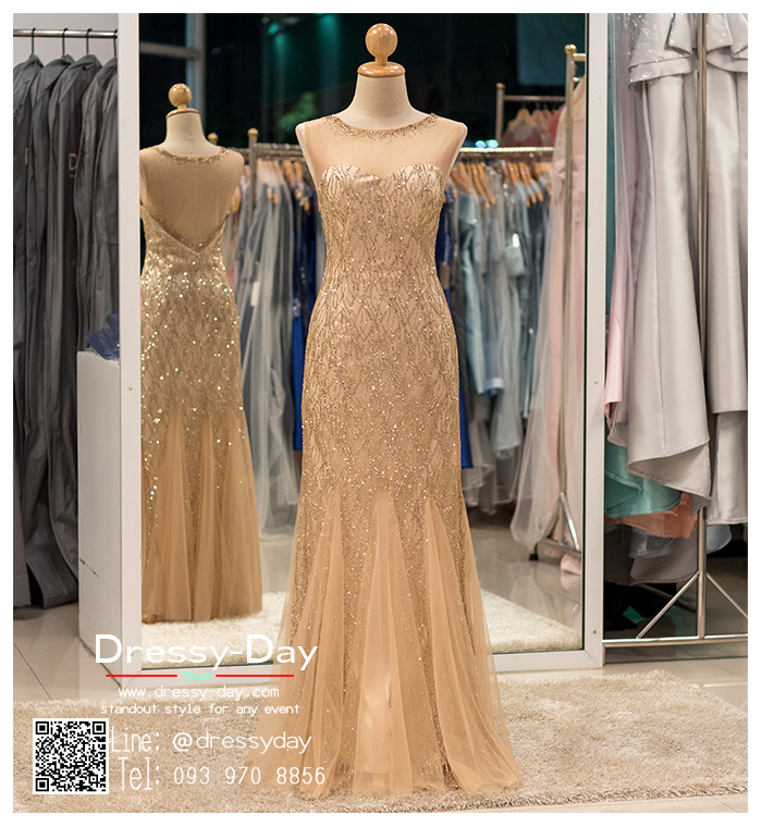 รหัส ชุดราตรียาว : PFL021 ชุดไปงานแต่งงานสีทอง ซีทรูหน้าหลัง ดีเทลเพชรทั้งชุด ใส่ออกงานกลางคืน งานกาล่าดินเนอร์ งานเดินพรหมแดง งานบายเนียร์ งานรับรางวัล ชุดเพื่อนเจ้าสาว ถ่ายพรีเวดดิ้ง ชุดพิธีกร สวย อลังสุดๆ