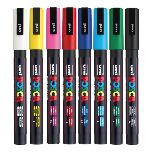 ชุดมาร์คเกอร์ Uni Posca 8 สี