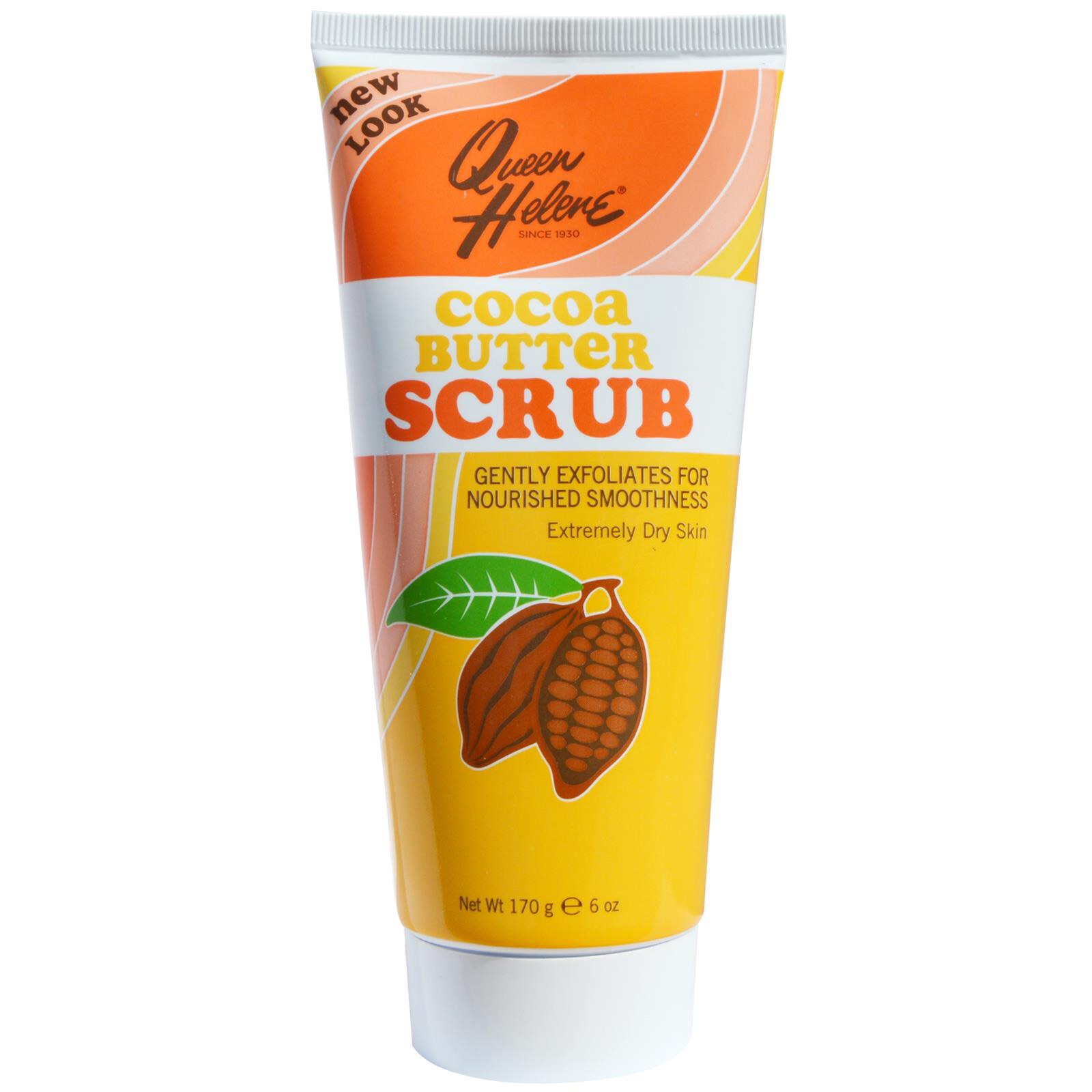 Queen Helene,Cocoa Butter Scrub,6 oz(170 g)สครับสำหรับผิวแห้งถึงแห้งมาก