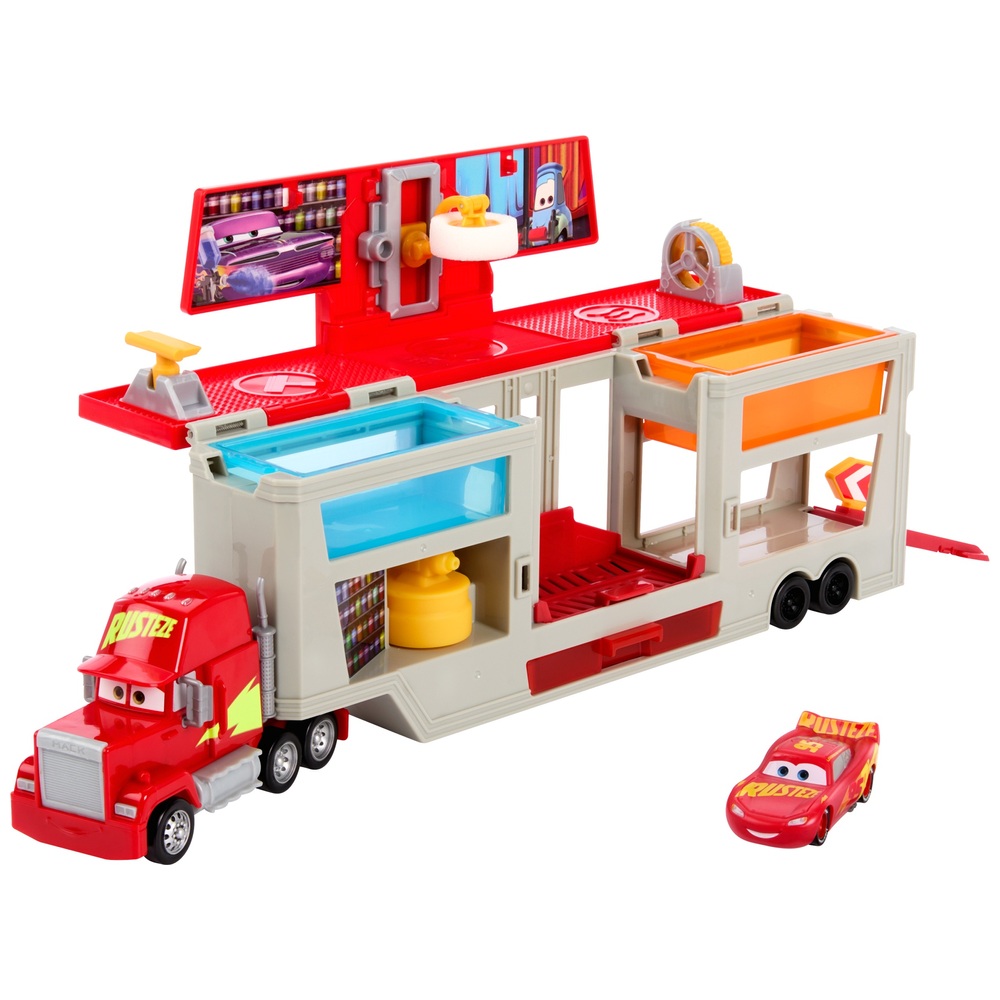 Disney Pixar Cars Colour Changers Mobile Paint Shop เครื่องเปลี่ยนสีรถยนต์ แม็ค