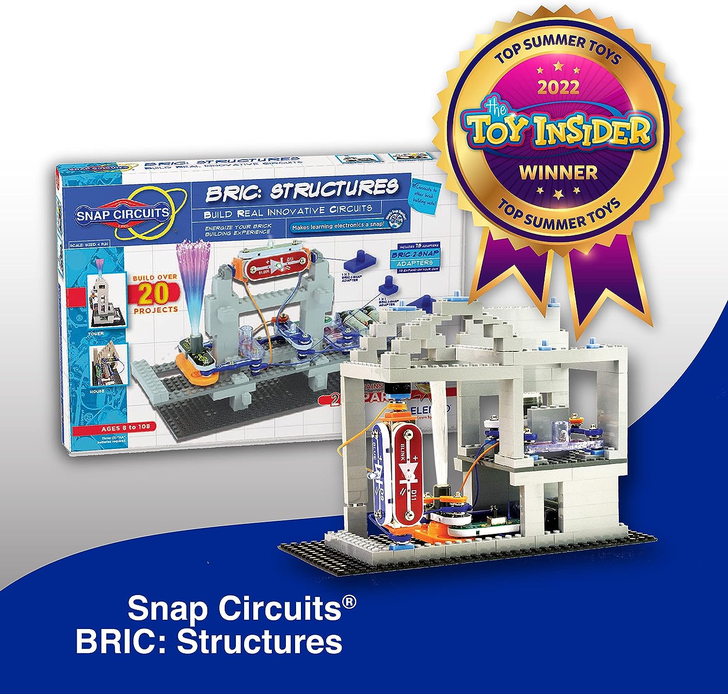 บล๊อคต่อบ้านพร้อมระบบไฟภายในบ้าน Snap Circuits BRIC: Structures | Brick & Electronics