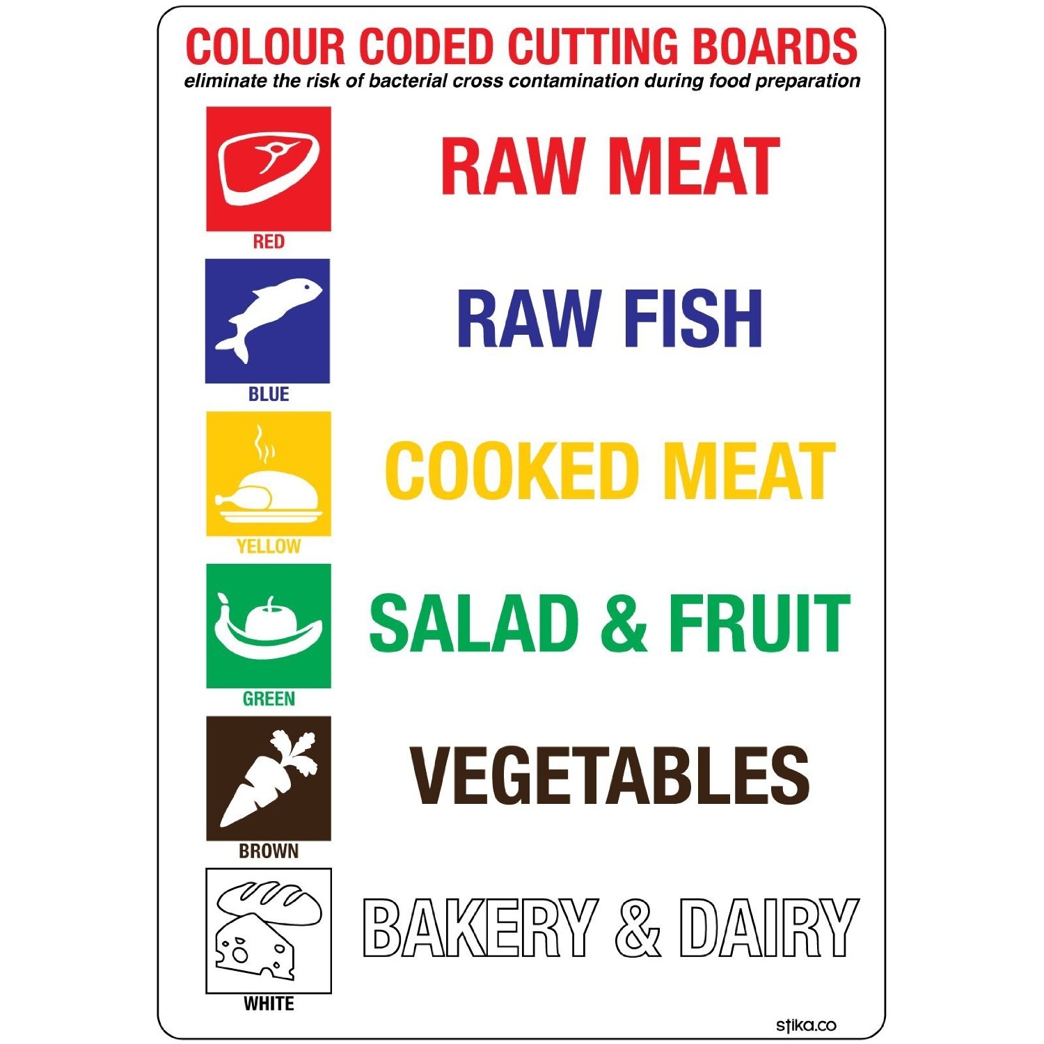 เขียงพลาสติก ขนาด 30x45x1.5 ซม. 6 สี + ชั้นวางเขียงสเตนเลส 6 ช่อง