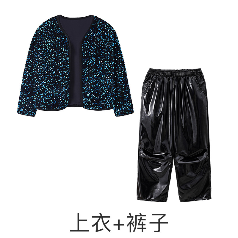 ชุดเต้น ชายหญิง เสื้อปักเลื่อม+กางเกง/กระโปรง**เปิดจอง