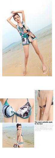 ชุดว่ายน้ำ เซต 3 ชิ้น สีเขียว รอบอก 32-36 สะโพก 30-36 นิ้ว ชุดด้านนอก เป็นชุดกางเกงขาสั้นสวยมากค่ะ