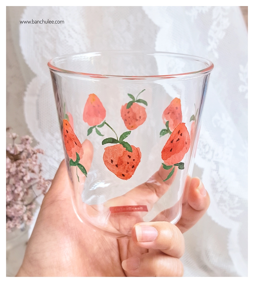Strawberry Glass Cup
