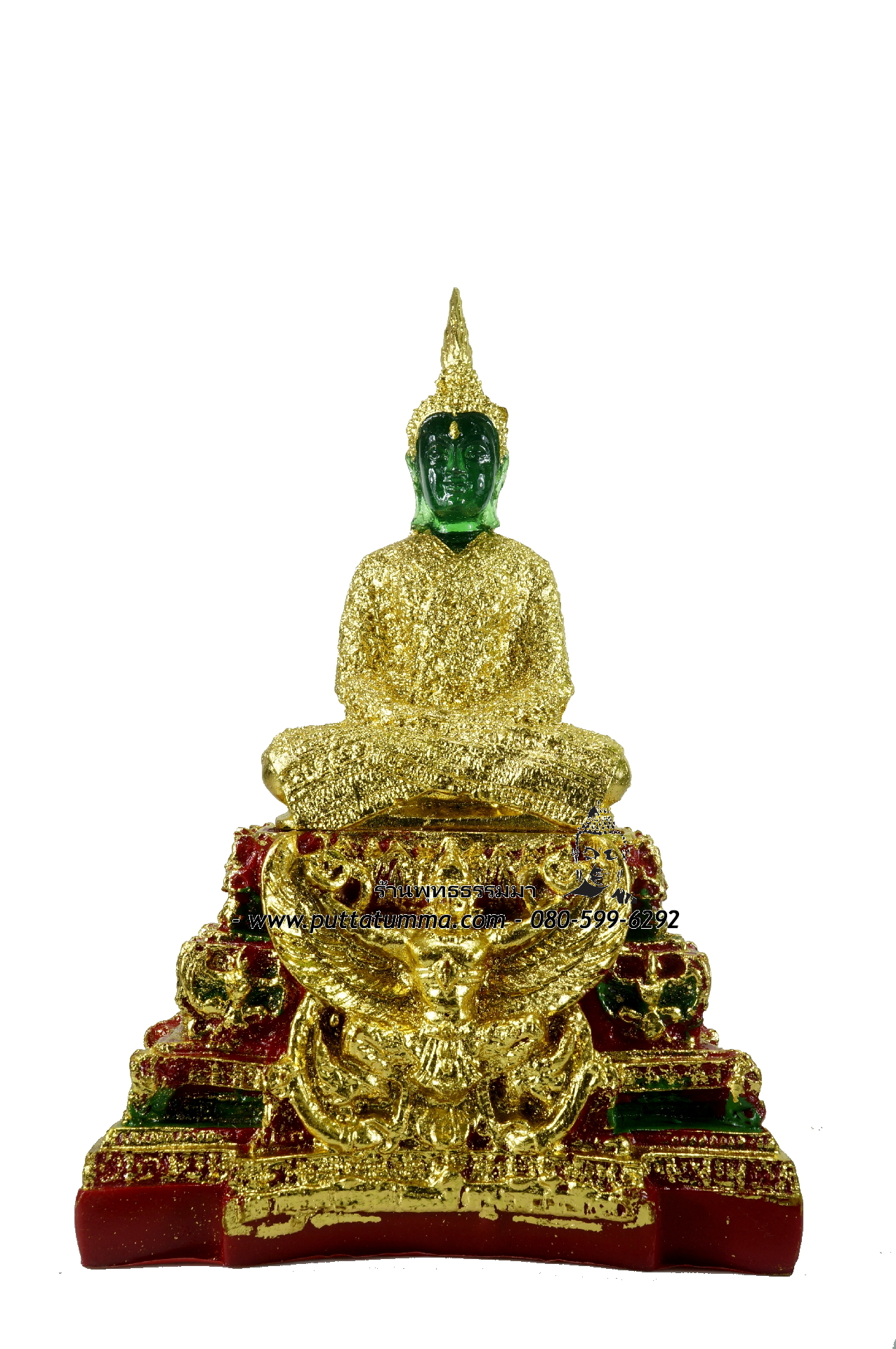 พระแก้วมรกต ทรงเครื่องฤดูหนาว เนื้อเรซิ่น ขนาด 5 นิ้ว สูง 11.5 นิ้ว