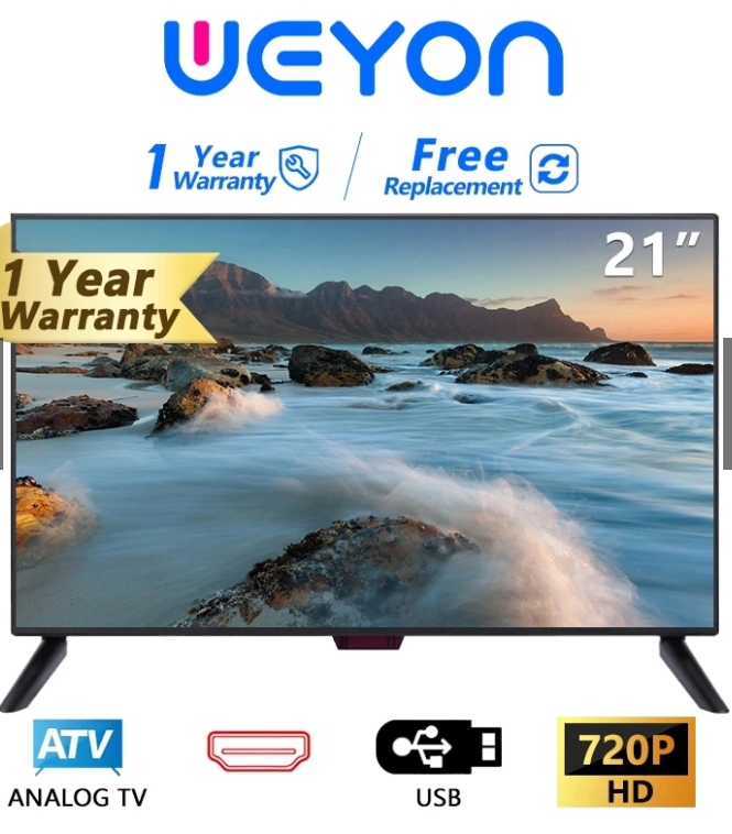 WEYON LED Analog TV21 นิ้ว อนาล็อกทีวี ทีวี21 นิ้ว ทีวีจอแบน