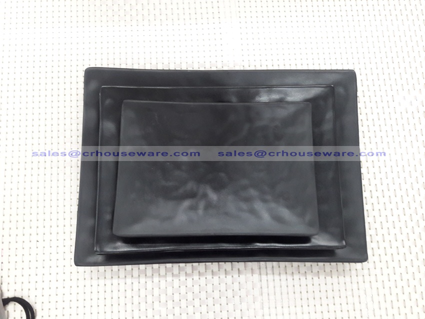 จานตื้น สี่เหลี่ยมผืนผ้า 017-PX-F151312