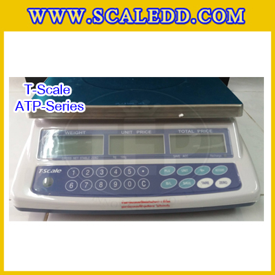 เครื่องชั่งดิจิตอลคำนวณราคา T-Scale รุ่น ATP-30 เครื่องชั่งดิจิตอลคำนวณราคาพิกัด 30kg กิโลคำนวณราคา เครื่องชั่งคิดเงิน ตาชั่งคิดเงิน กิโลคิดเงินได้ พิกัดน้ำหนัก 30kg อ่านค่าละเอียด 5g (ผ่านตรวจรับรองจากสำนักงานกลางชั่งตวงวัด)