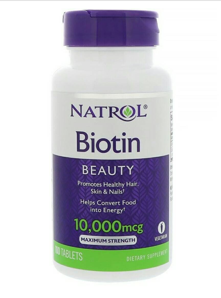 **พร้อมส่ง**ฉลากใหม่ Natrol, Biotin, Maximum Strength, 10,000 mcg, 100 Tablets ไบโอตินปริมาณเข้มข้น บำรุงผมและเล็บให้แข็งแรง สุขภาพดี ป้องกันผมหงอกก่อนวัย