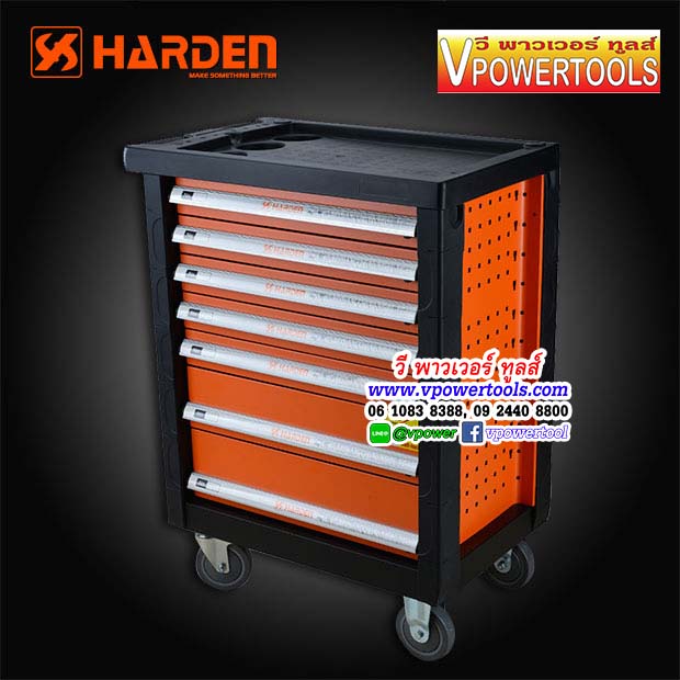 Harden 520605-3 ตู้เครื่องมือช่าง 7 ชั้น พร้อมล้อเลื่อน (ตู้เปล่า)
