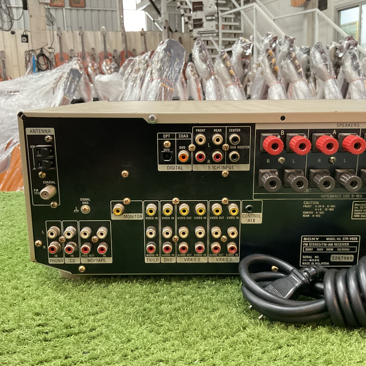 เครื่องขยายเสียง SONY : STR-V626 สินค้าไม่พร้อมใช้งาน (ต้องซ่อม)